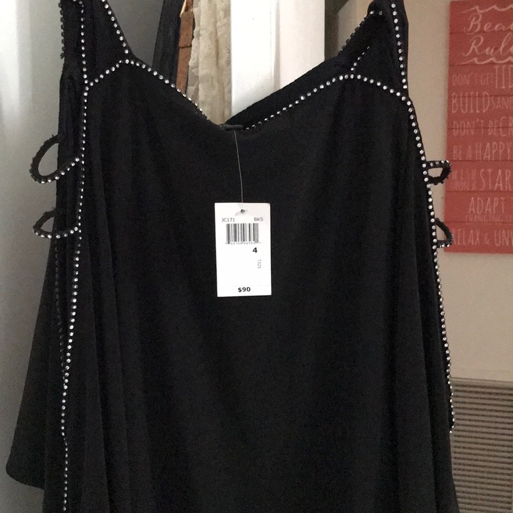 Short cold shoulder dress